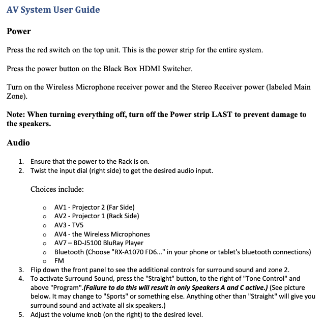 Partial image of the first page of API documentation